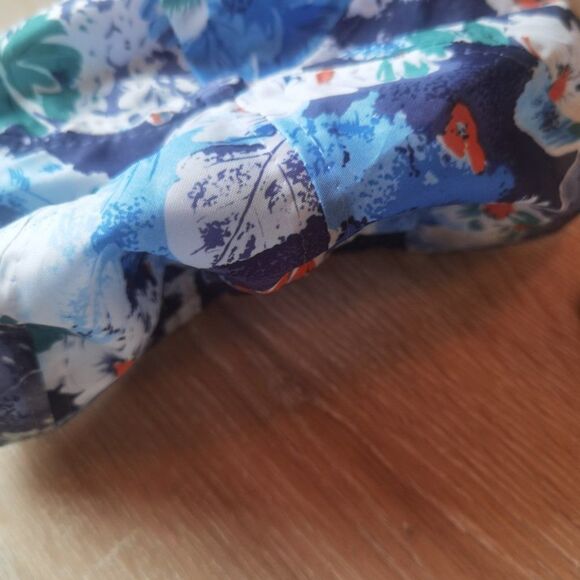 Hawaiian Tropical Print Floral Nylon 80s Vintage Trucker Hat Snapback Nylon - Picture 3 of 5